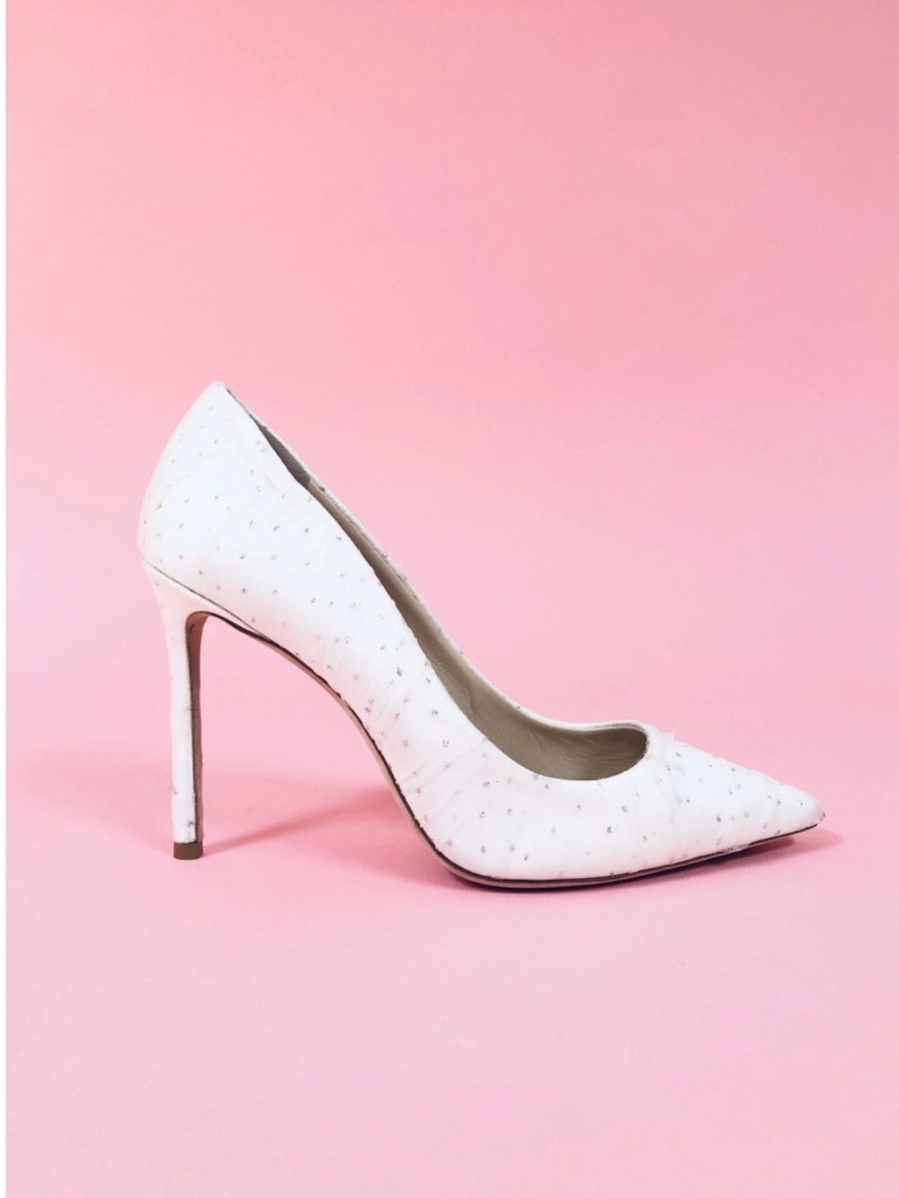 Jimmy Choo Romy 100 High Heel Pointed Pumps White